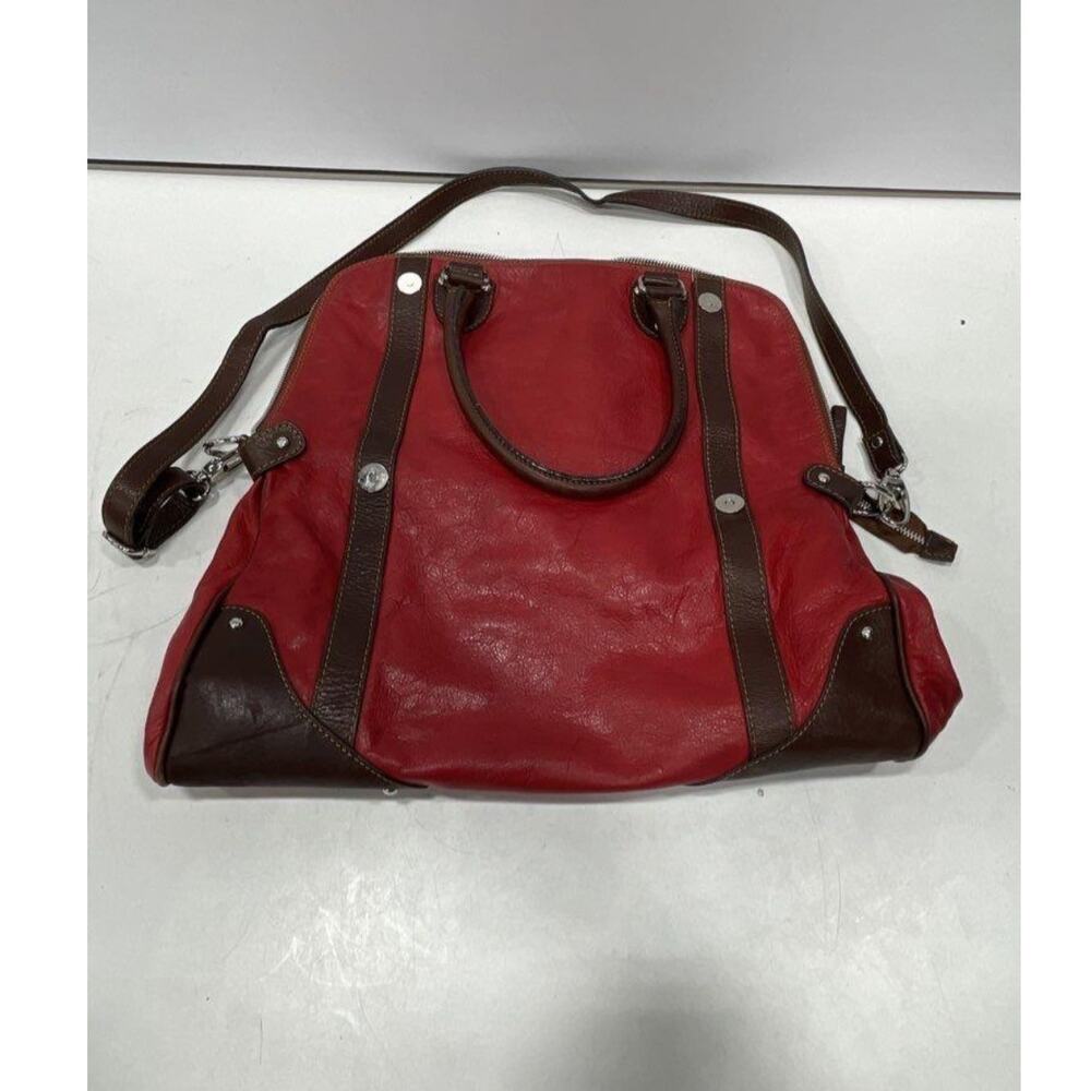 FIRENZE EUC LRG GEN LEATHER FOLD OVER CROSSBODY SHOULDER BAG
